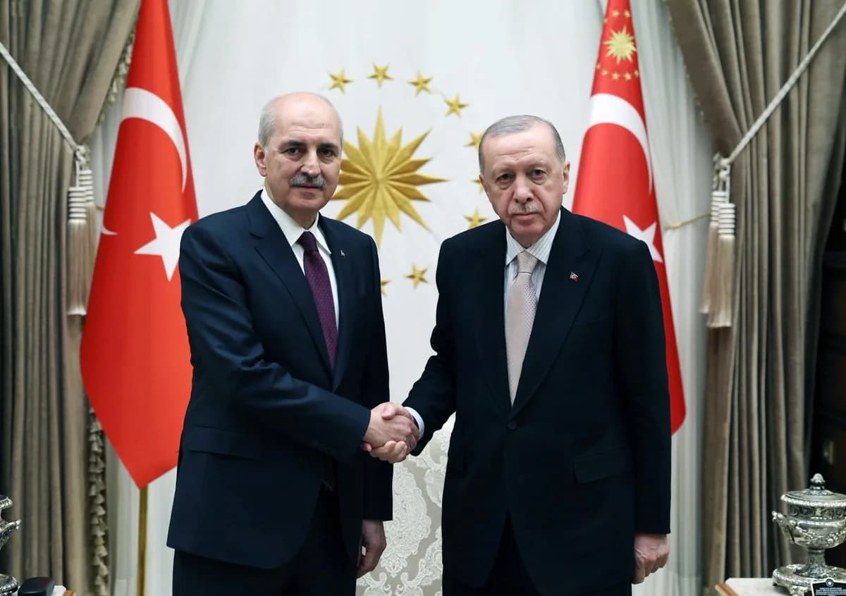 Cumhurbaşkanı Erdoğan TBMM Başkanı Kurtulmuş'u Kabul Etti