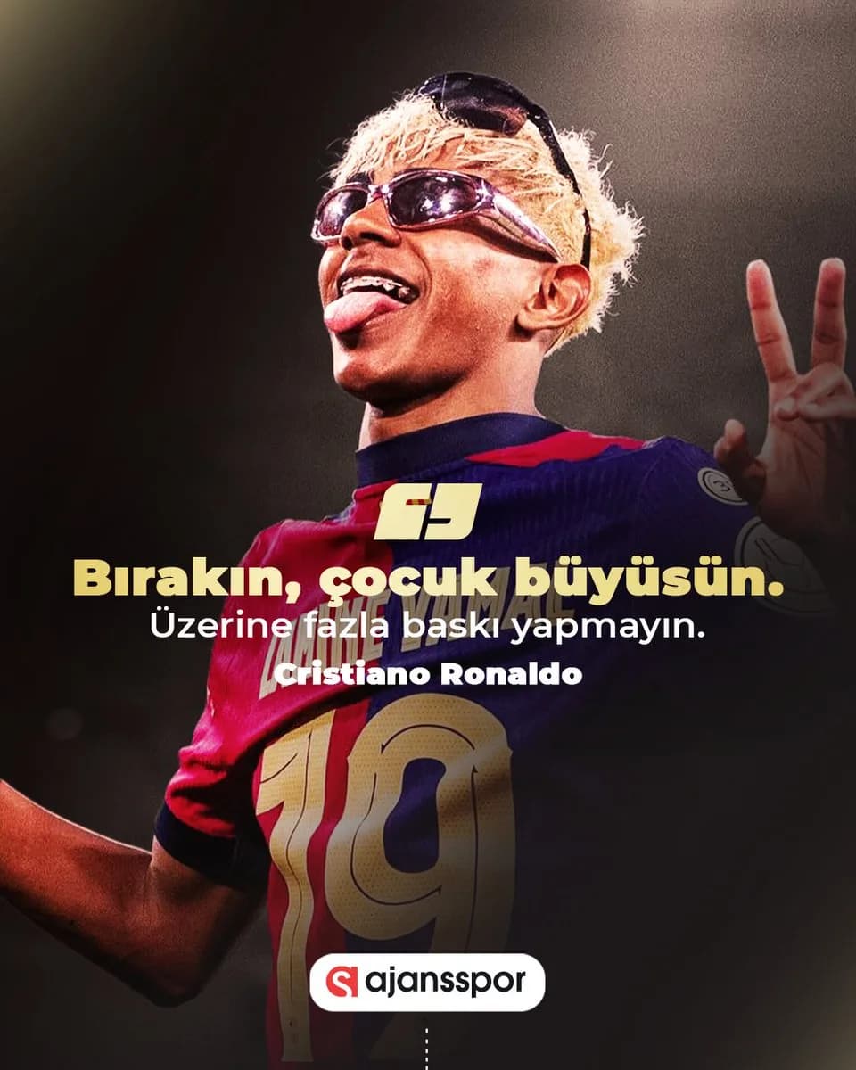 Cristiano Ronaldo'dan Lamine Yamal'a Destek: "Bırakın Çocuk Büyüsün"
