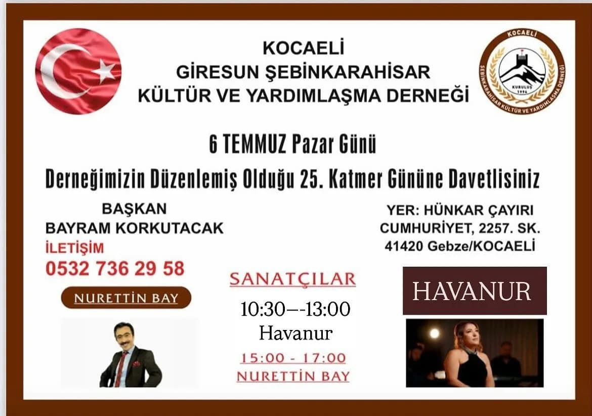 Kocaeli’de Geleneksel Katmer Günü 25. Kez Coşkuyla Kutlanacak!