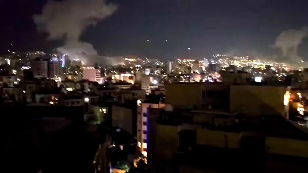 İsrail'in Tahran Saldırısı: Anları Gösteren Görüntüler Yayınlandı