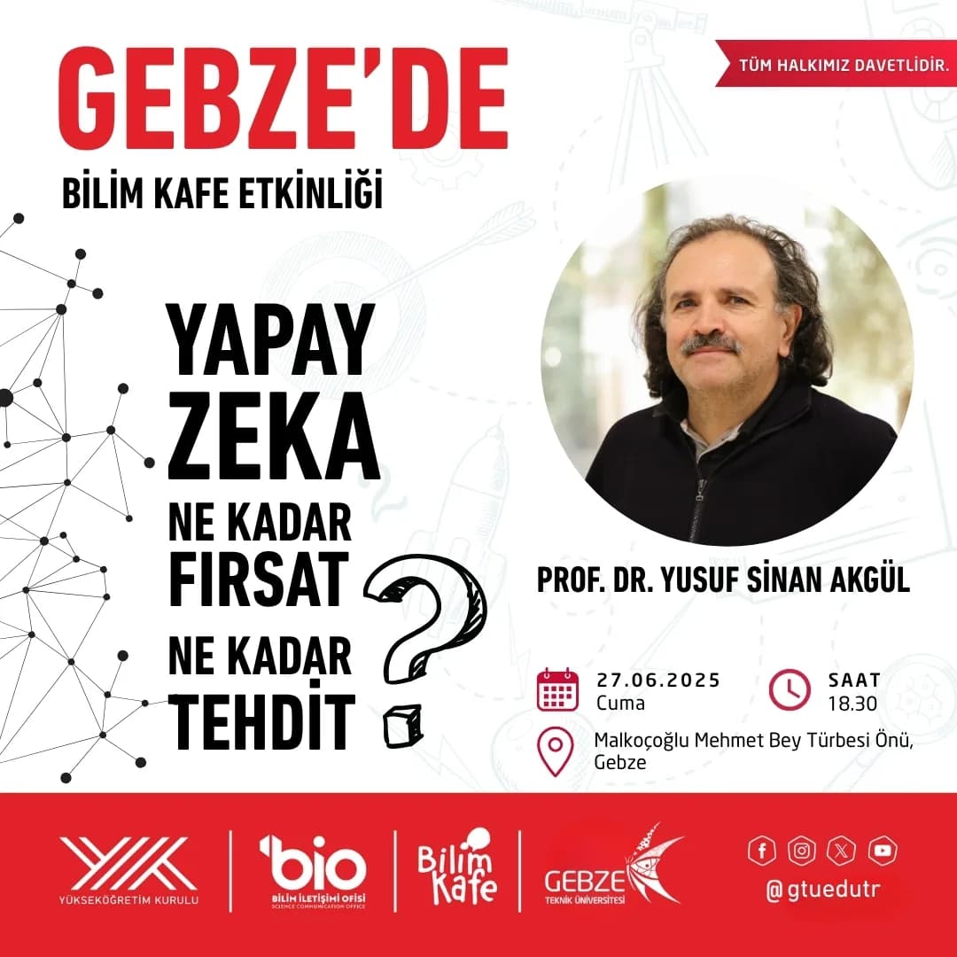 GTÜ’den Gebze’de Açık Havada Bilim Etkinliği: Bilim Kafe 27 Haziran’da