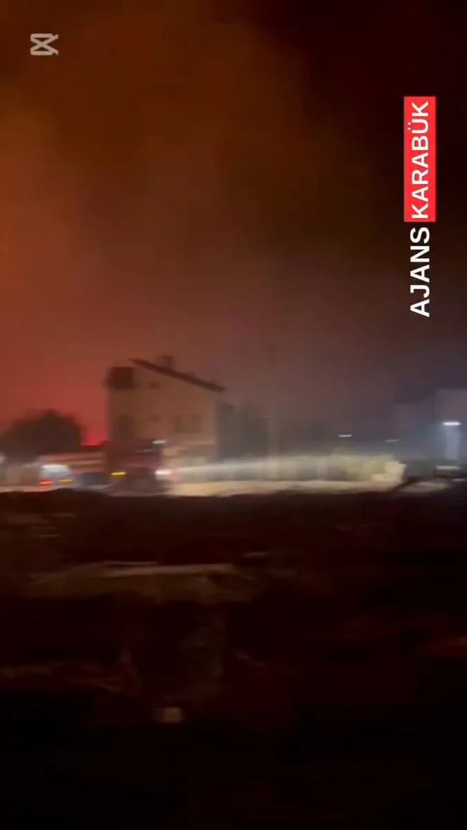 Karabük'te Yangın Tehlikesi: Şehir Merkezi Risk Altına Girdi