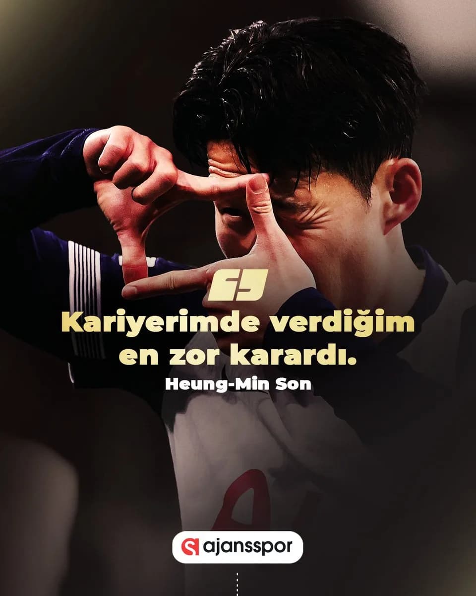 Heung-min Son, Tottenham'dan Ayrılma Duygusunu Paylaştı