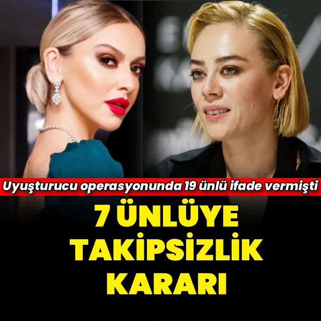 İstanbul'da Ünlülerin Dahil Olduğu Uyuşturucu Operasyonunda 7 İsim Hakkında Takipsizlik Kararı