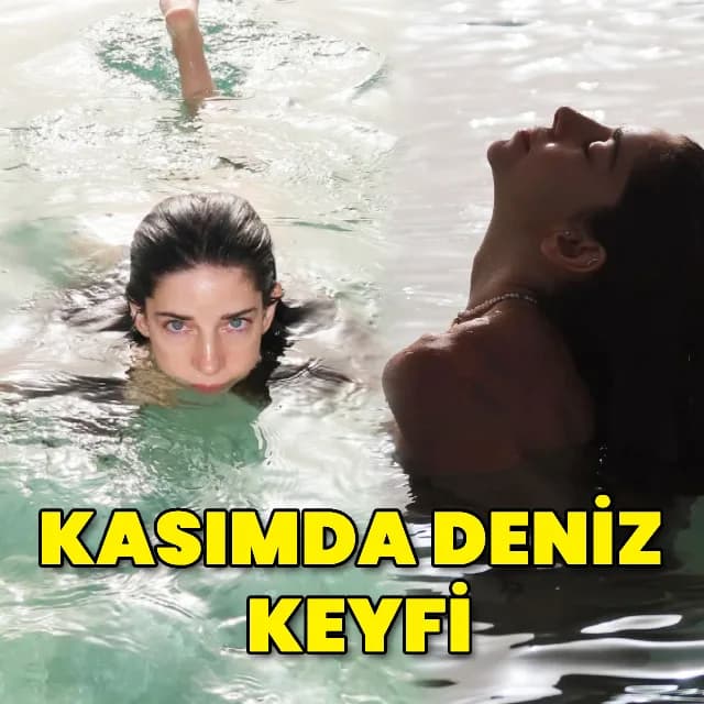 Elvin Levinler Kasım Ayında Datça'da Denize Girdi