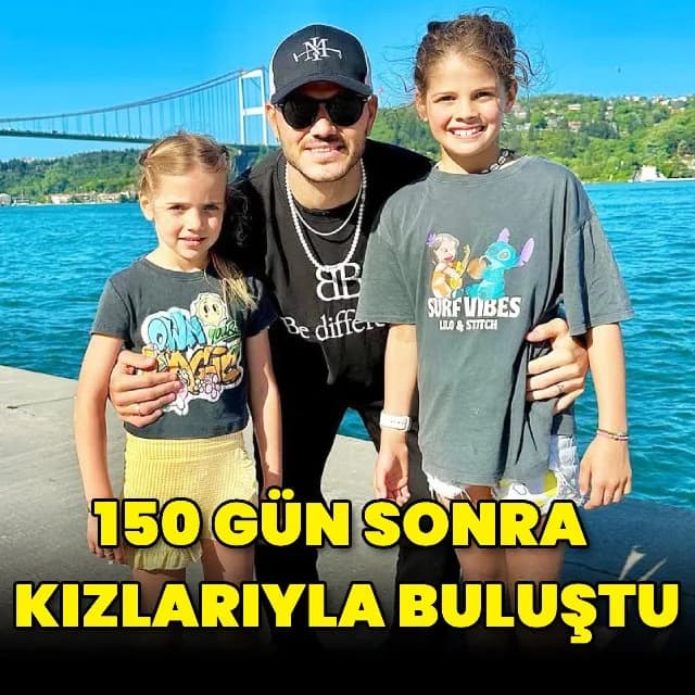 Mauro Icardi, 150 Gün Sonra Kızlarıyla Buluştu
