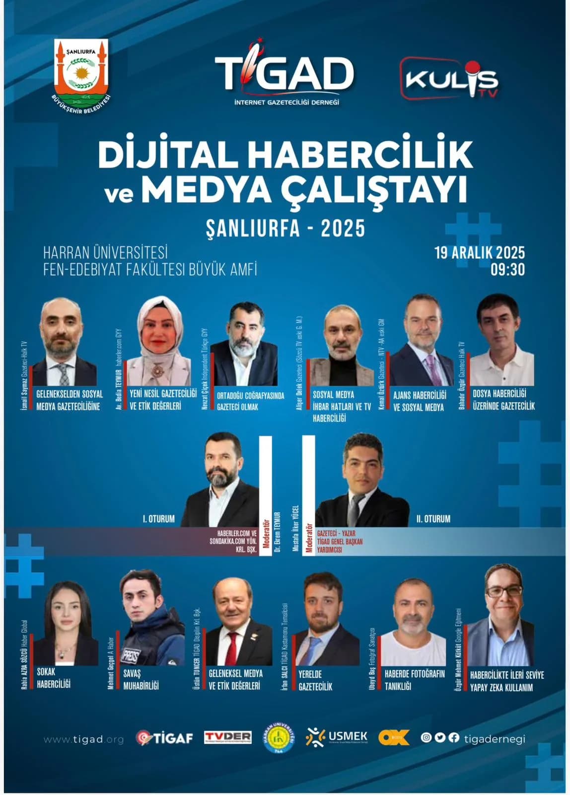 Türkiye İnternet Gazeteciliği Derneği Şanlıurfa Çalıştayı Medyada Geniş Yankı Uyandırdı