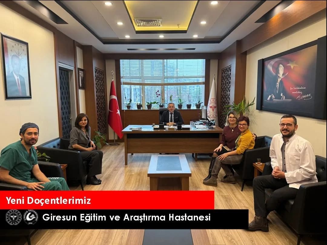 Giresun Eğitim ve Araştırma Hastanesi’nde 4 Hekim Doçentlik Unvanı Aldı