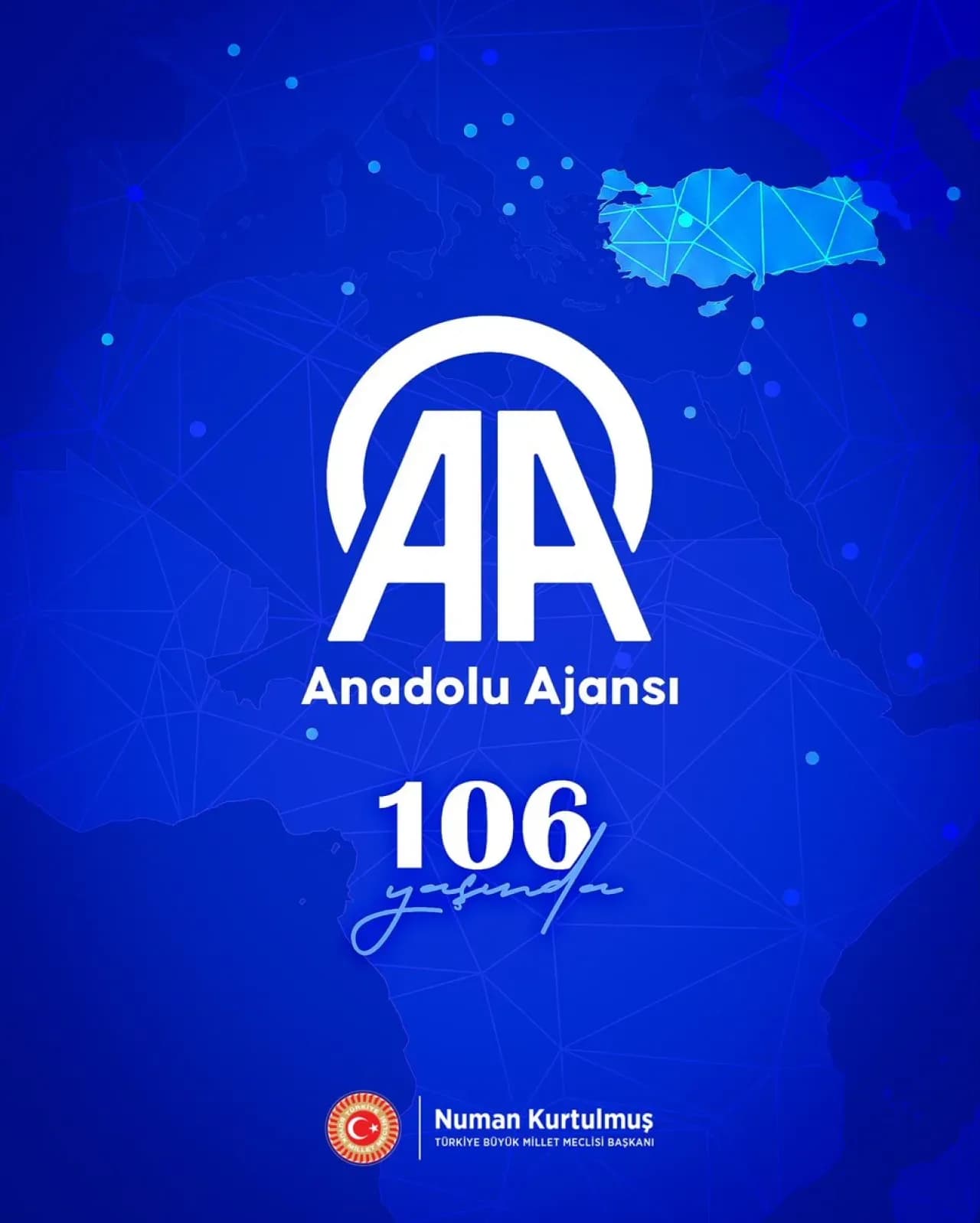 TBMM Başkanı Kurtulmuş'tan AA'ya 106. Yıl Kutlaması