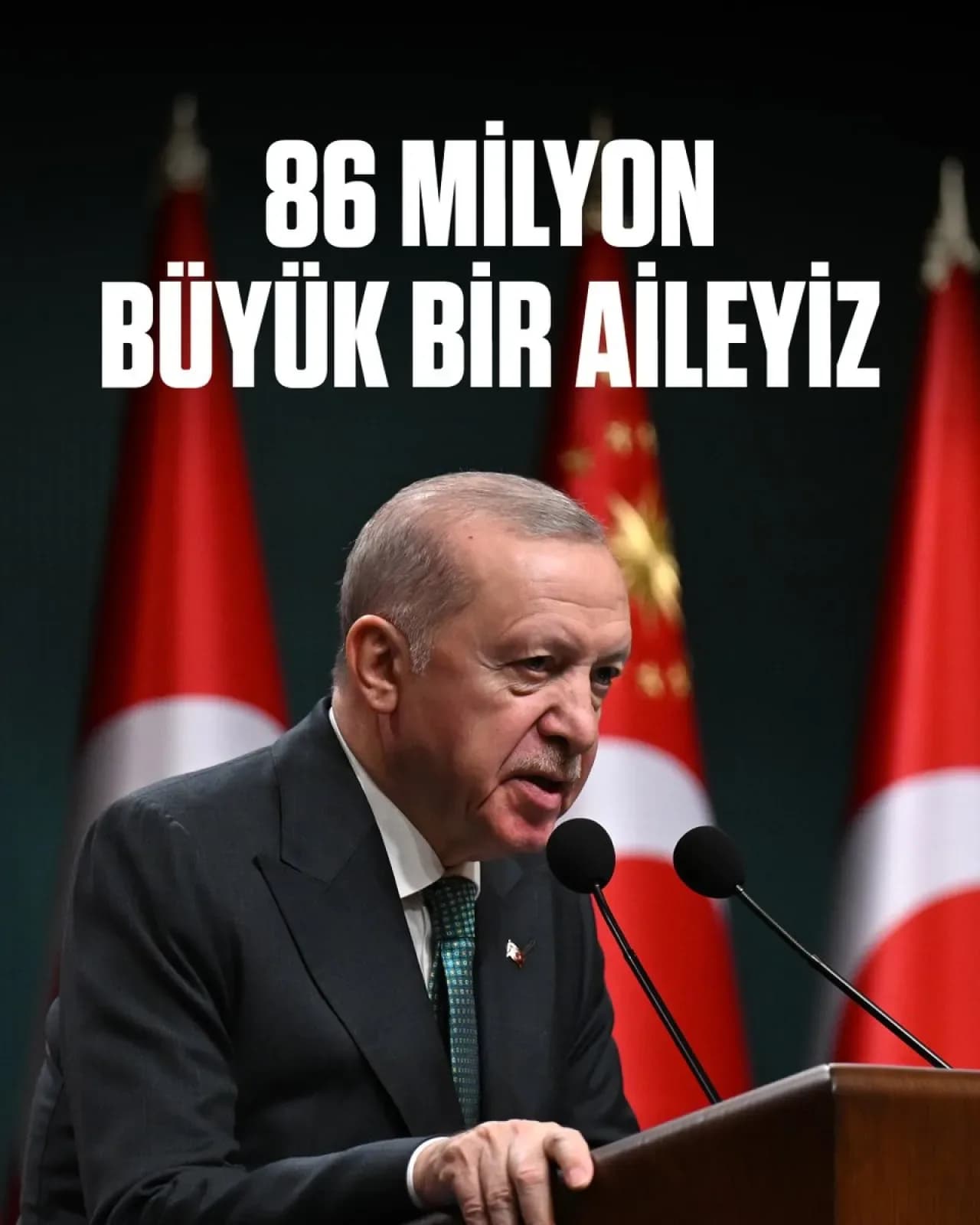 Cumhurbaşkanı Erdoğan: "86 Milyonluk Büyük Aileyiz, Birlik Şart"