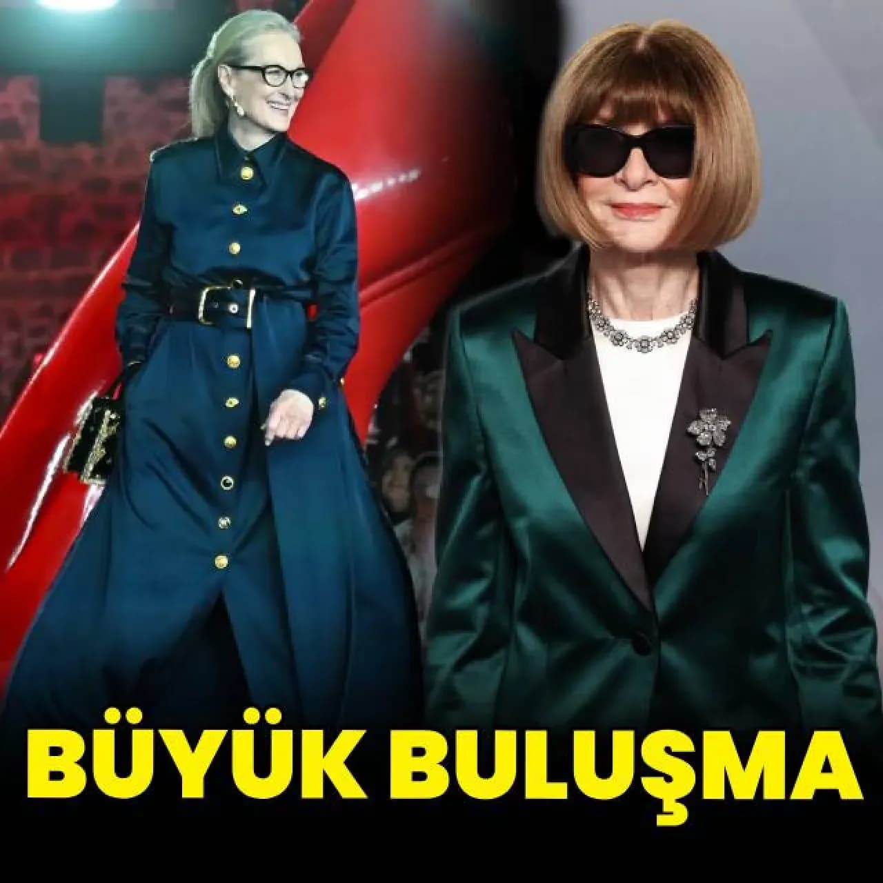Anna Wintour ve Meryl Streep Hollywood'da Buluştu