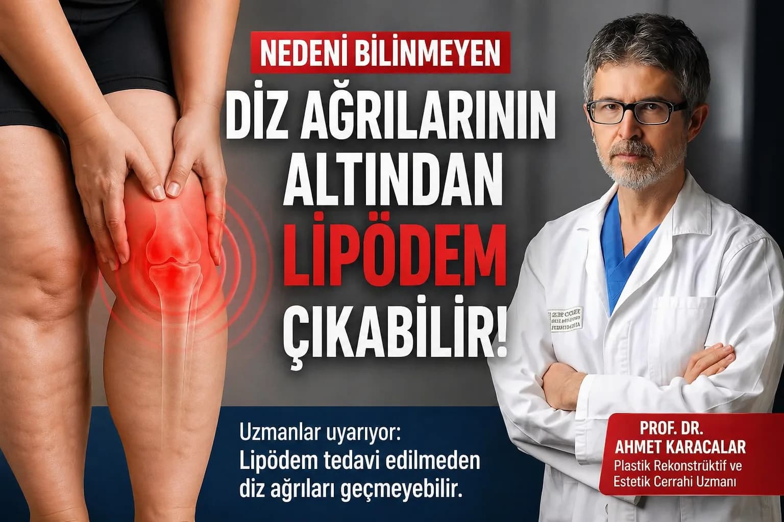 Nedeni Bilinmeyen Diz Ağrılarının Altından Lipödem Çıkabilir!