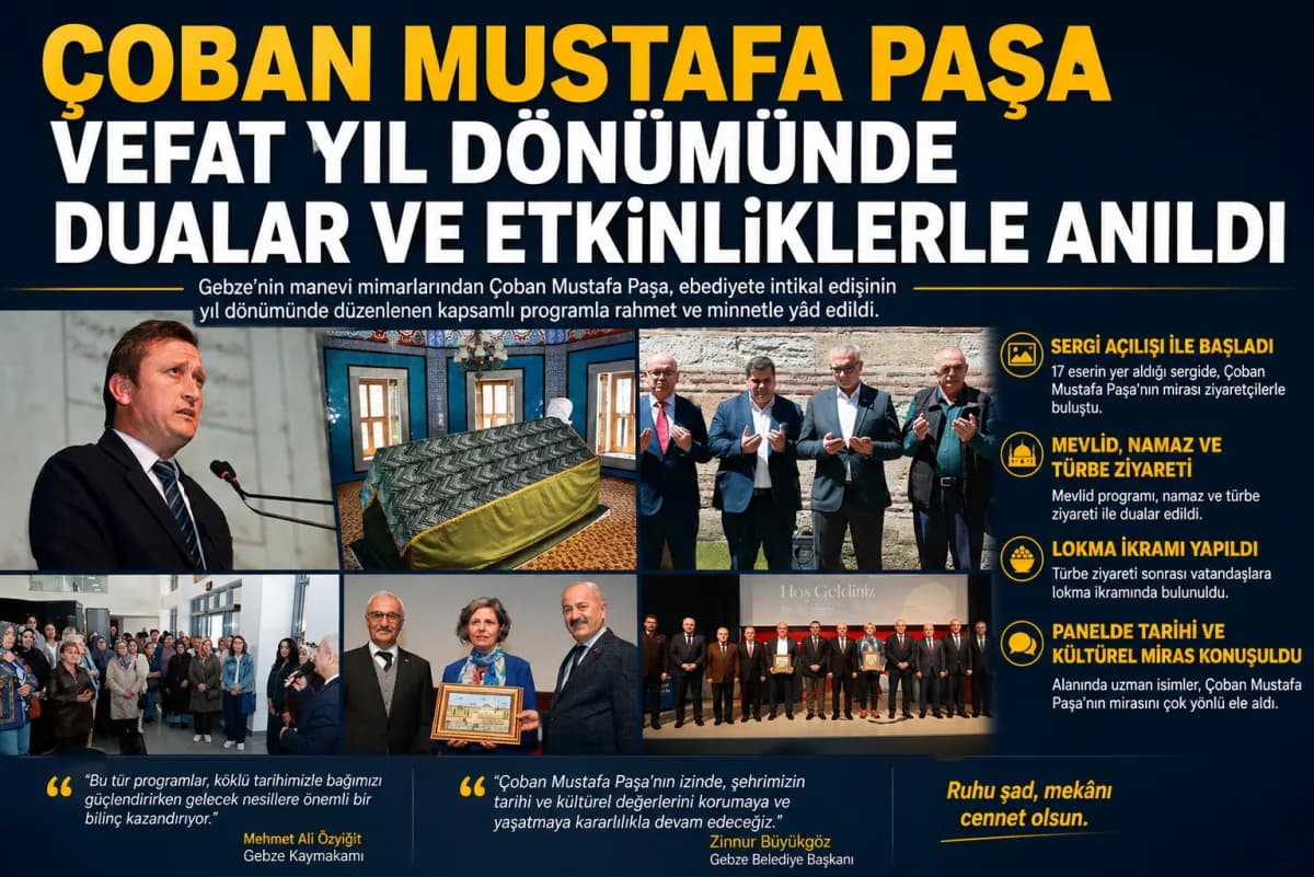 Çoban Mustafa Paşa, Vefat Yıl Dönümünde Dualarla Anıldı