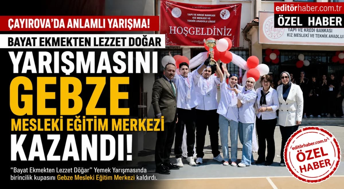 Çayırova’da “Bayat Ekmekten Lezzet Doğar” Yarışmasına Yoğun İlgi! Genç Şefler İsrafa Karşı Mutfakta Yarıştı