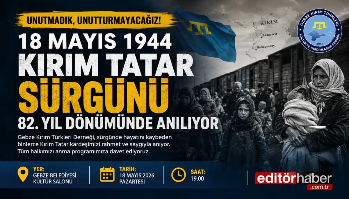 18 Mayıs Kırım Tatar Sürgünü Gebze’de Anılacak