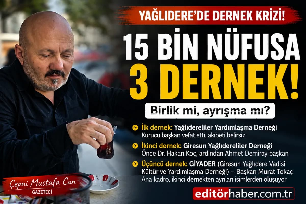 Yağlıdere’de Dernek Krizi Büyüyor: 15 Bin Nüfusa 3 Ayrı Dernek, Peki Bu Kadar Bölünmeye Ne Gerek Var?