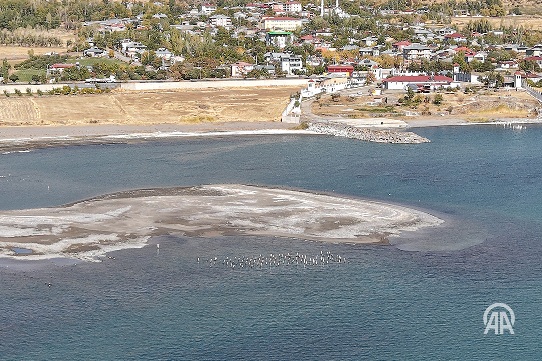 Van Gölü'ndeki Çekilme, Asırlık İskeleyi Ortaya Çıkardı