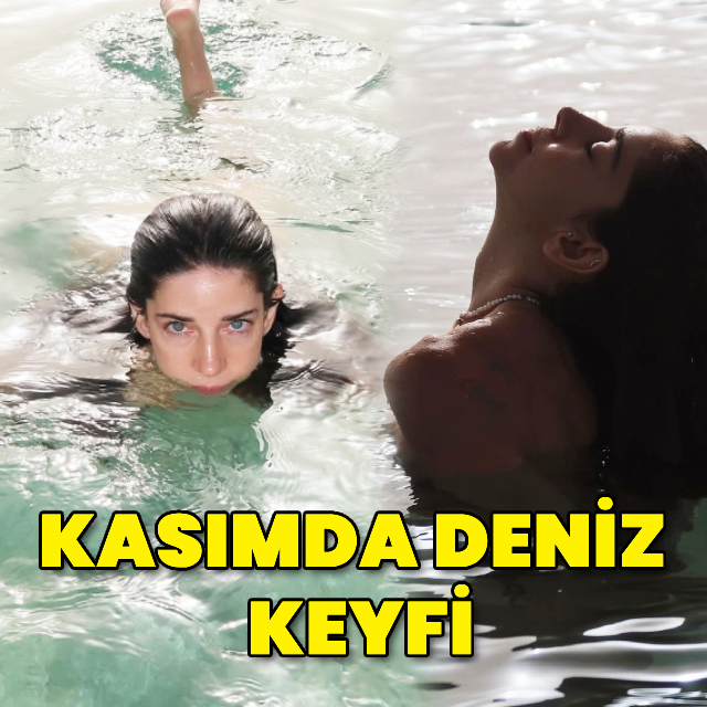 Elvin Levinler Kasım Ayında Datça'da Denize Girdi