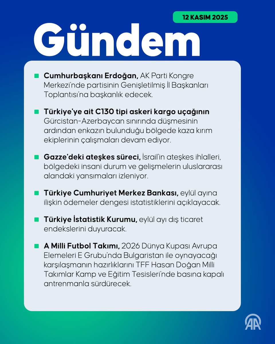 Anadolu Ajansı Gündem Sayfasında Türkiye ve Dünya Haberleri
