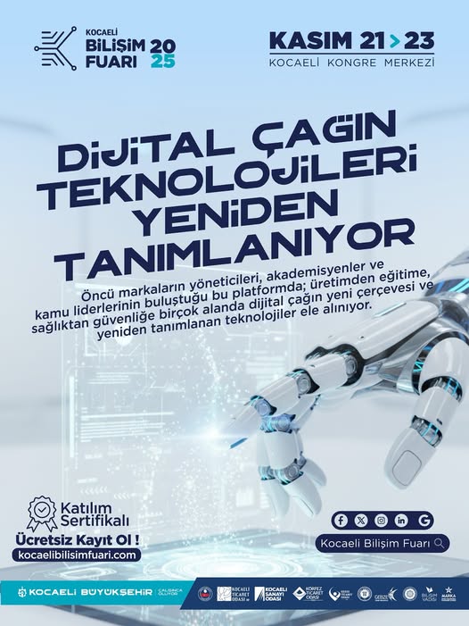 Kocaeli Bilişim Fuarı'nda Yapay Zeka ve Dijital Dönüşüm Masaya Yatırılacak