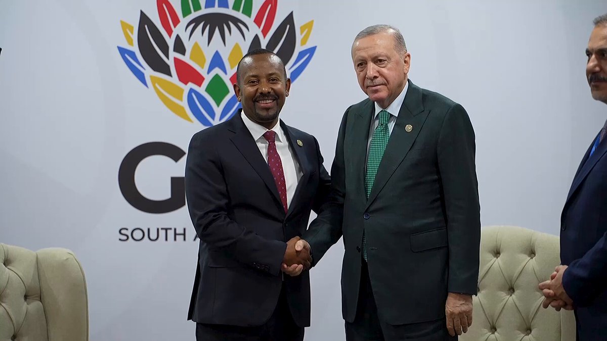 Cumhurbaşkanı Erdoğan, G20 Zirvesi'nde Etiyopya Başbakanı Abiy Ahmed Ali ile Görüştü