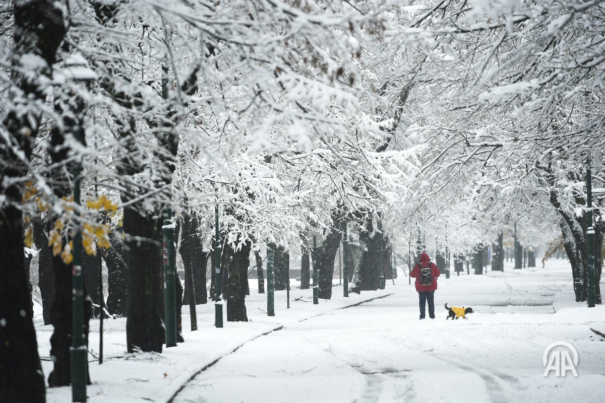 Saraybosna'da Kar Yağışı Hayatı Olumsuz Etkiledi
