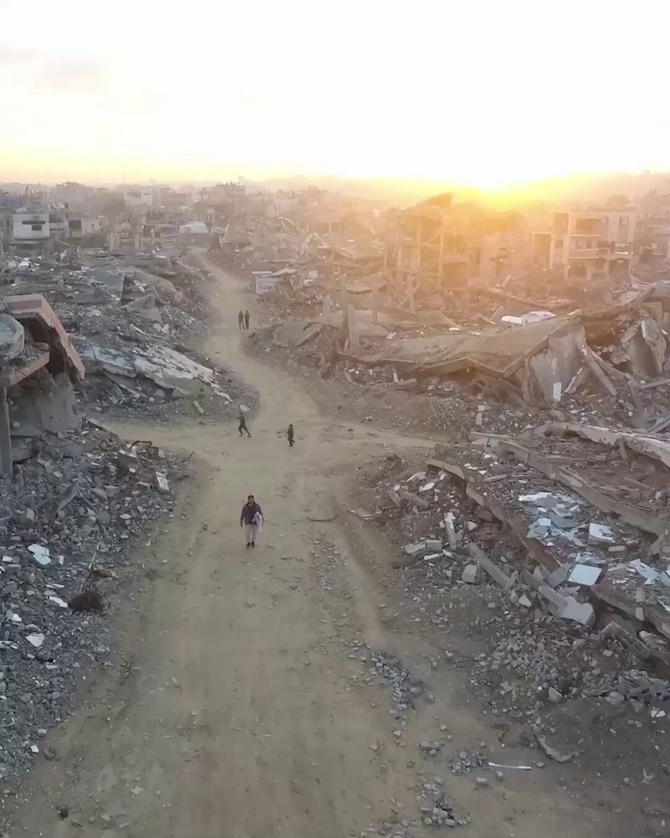 Gazze'nin Kuzeyinde İsrail Saldırıları: Cibaliya ve Tel el Heva'daki Yıkım Havadan Görüntülendi