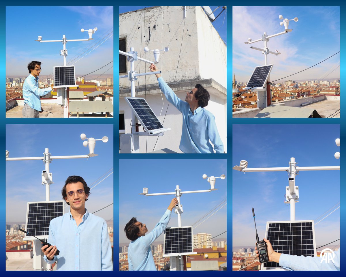 Kayseri'de Üniversiteli Geliştirdi: Güneş Enerjili Akıllı Hava Durumu Sistemi