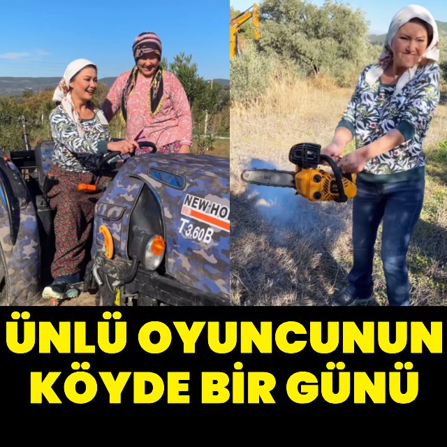 Nurgül Yeşilçay, İstanbul'dan İzmir Köyüne Yerleşti: Traktör ve Testere Kullanırken Görüntülendi