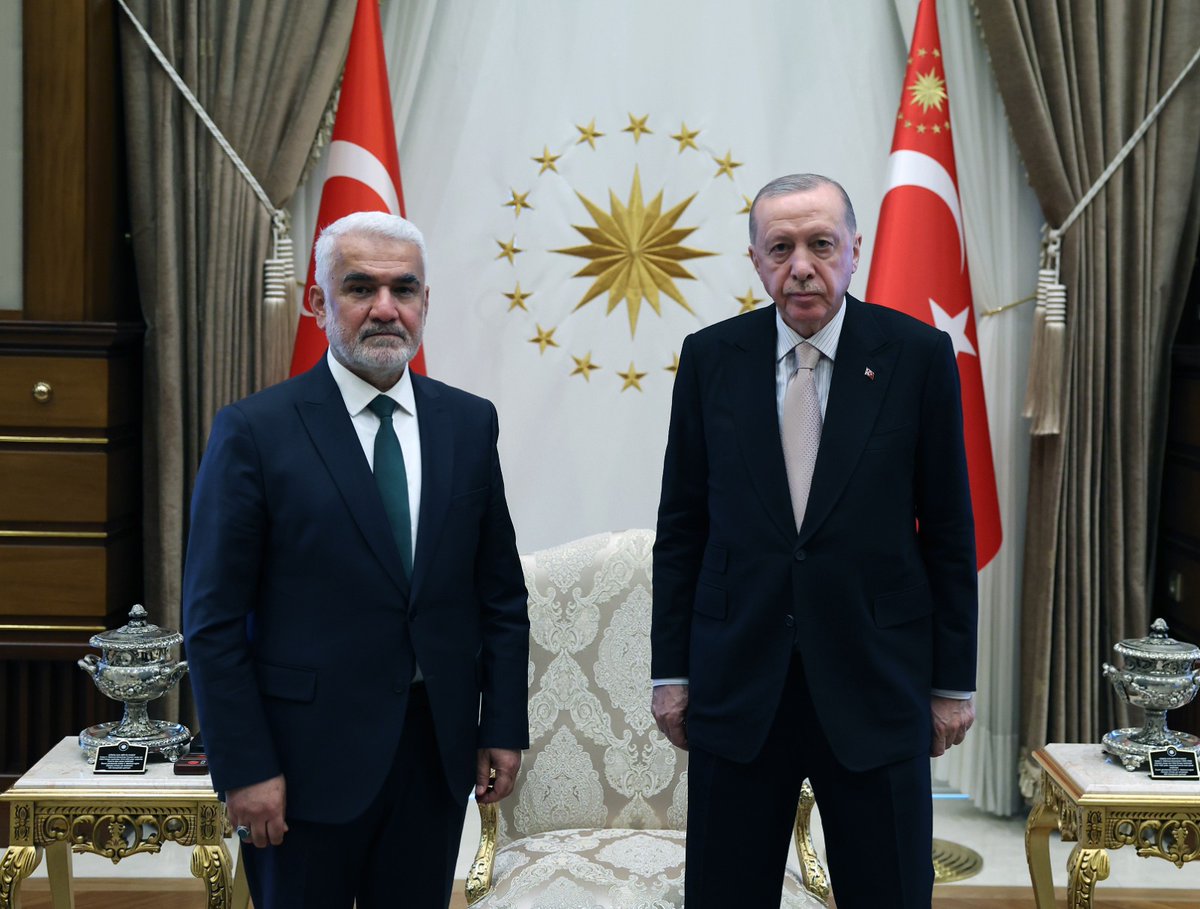 Cumhurbaşkanı Erdoğan, HÜDA PAR Genel Başkanı Yapıcıoğlu'nu Kabul Etti