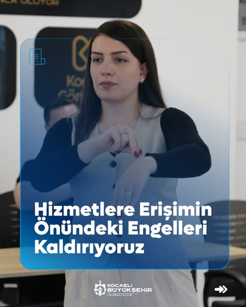 Kocaeli Büyükşehir Belediyesi Personeline İşaret Dili Eğitimi Verildi