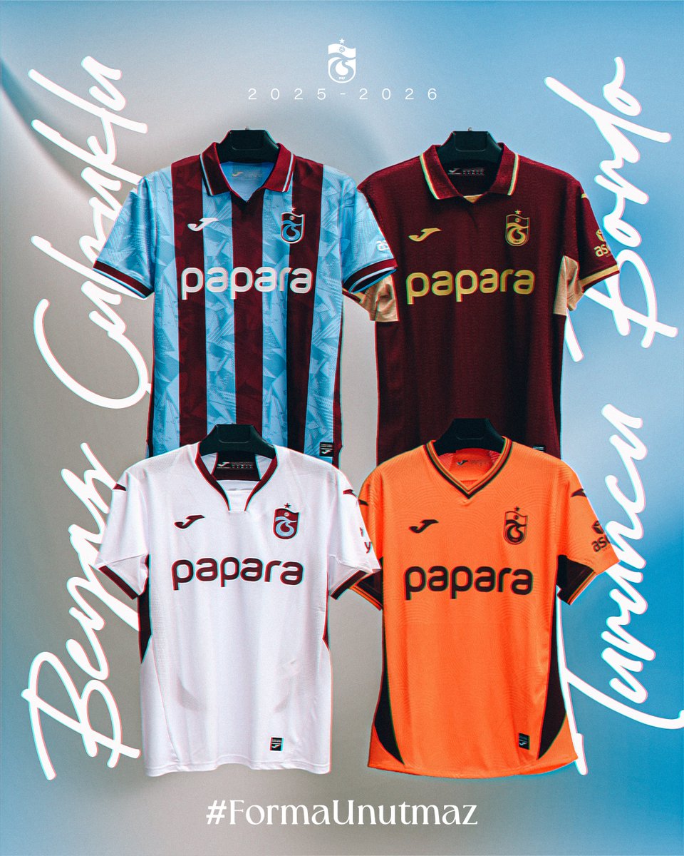 Trabzonspor'un Yeni Sezon Formaları Taraftarların Beğenisine Sunuldu