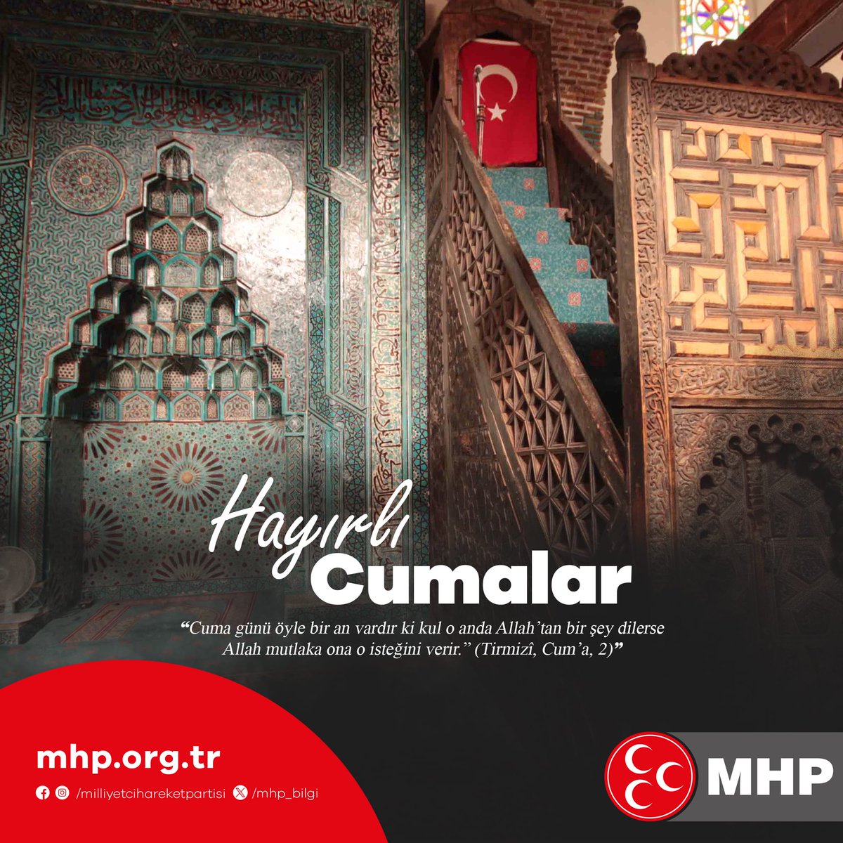 MHP'den Hayırlı Cumalar Mesajı