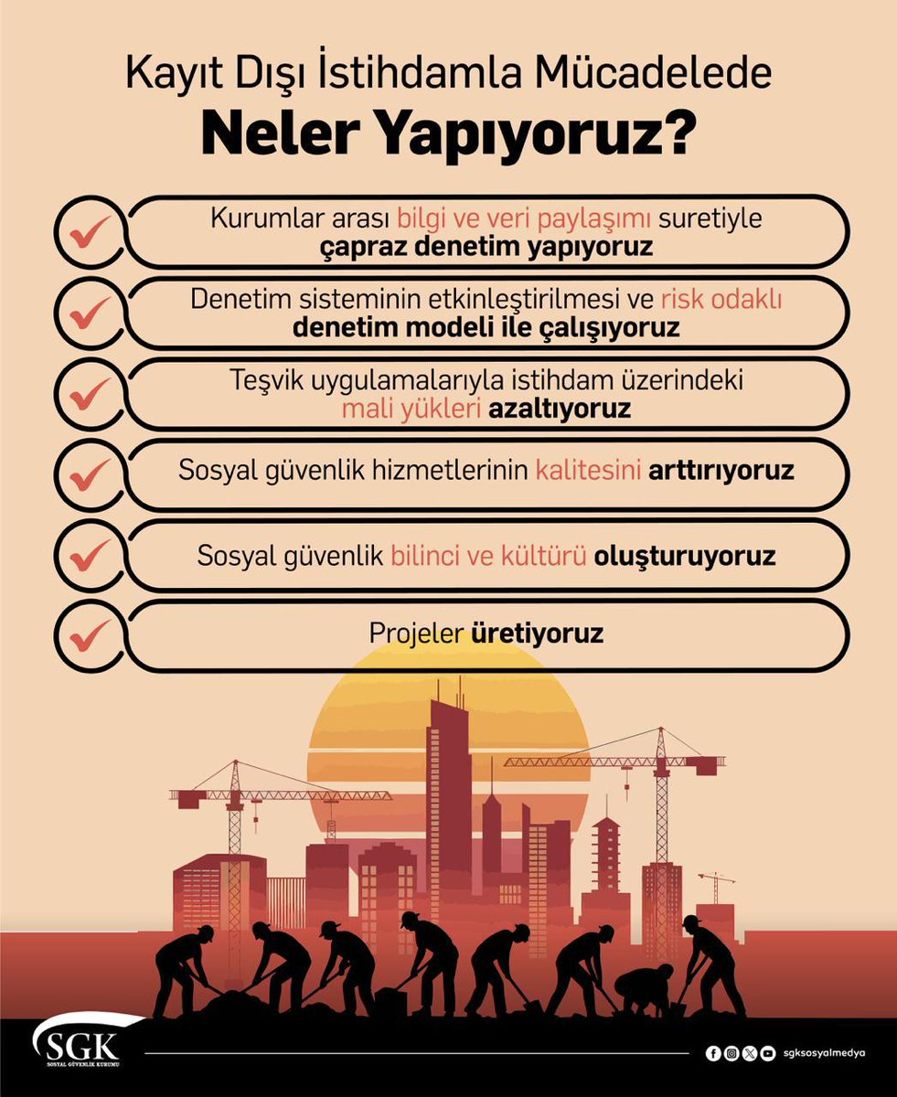 SGK, Kayıtlı Çalışma ve Sosyal Güvenlikle İlgili Yeni Bilgilere Yansıma