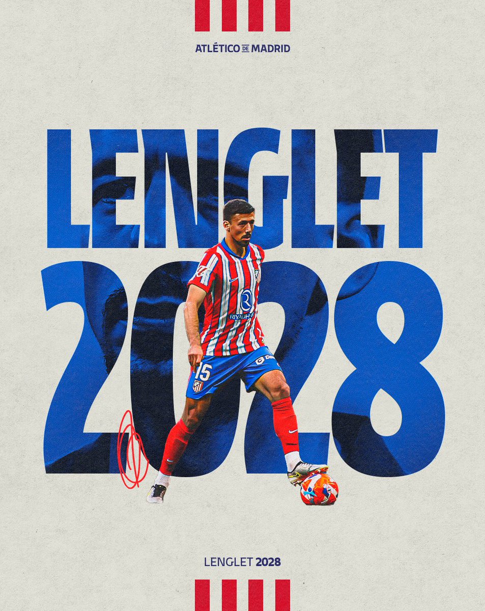 Atletico Madrid, Clement Lenglet ile 2028'e Kadar Anlaşma Sağladı