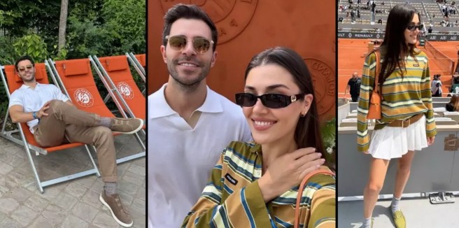 Hande Erçel ve Hakan Sabancı'dan Paris'te Roland Garros Keyfi: 447 Bin TL'lik Kombi Şaşırttı