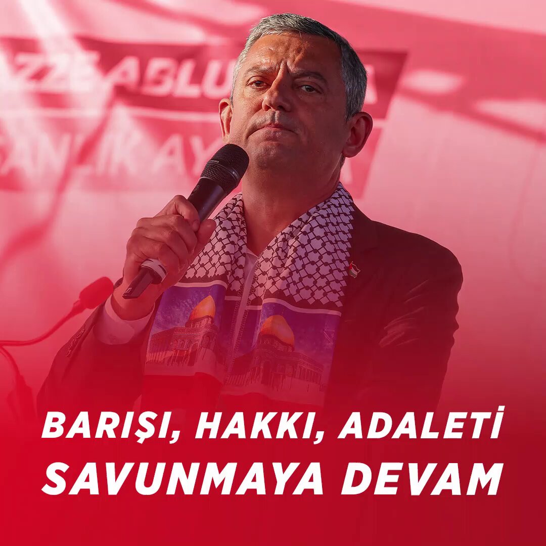 CHP Genel Başkanı Özgür Özel'den Yaser Arafat'ın Mirasına Vurgu
