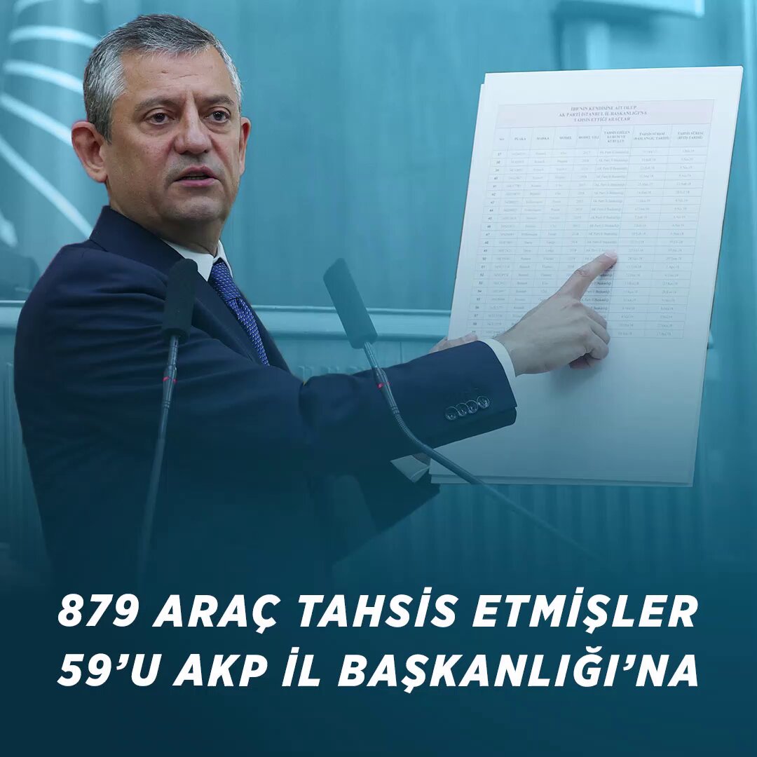 CHP'den AK Parti'ye Araç Tahsisleri Eleştirisi