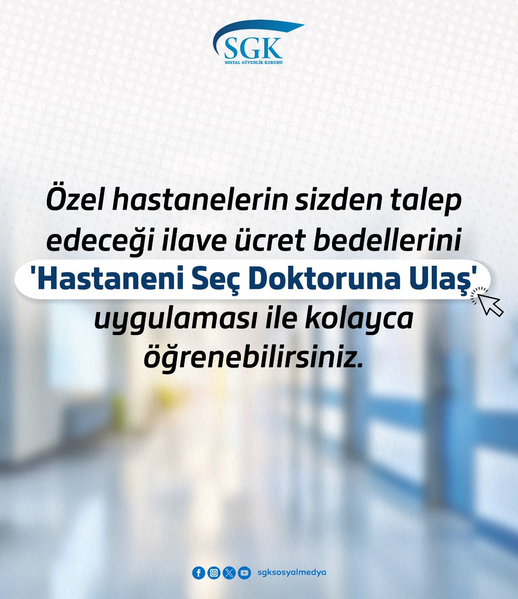 SGK Sosyal ile Özel Hastane Ücretleri Artık Kolay Öğreniliyor