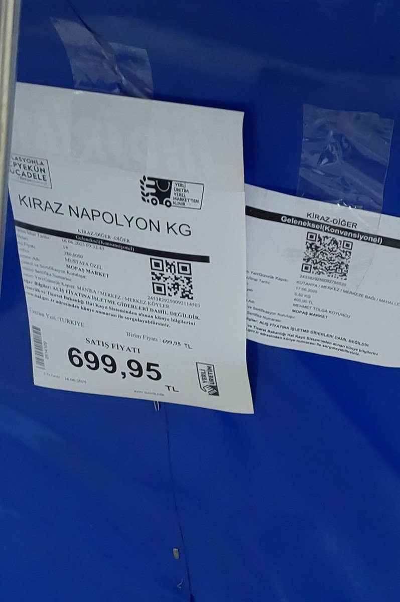 Sarıyer Market'e Vergi Kaçakçılığı Cezası: 300 Üreticiden Kiraz Alımı Tespit Edildi