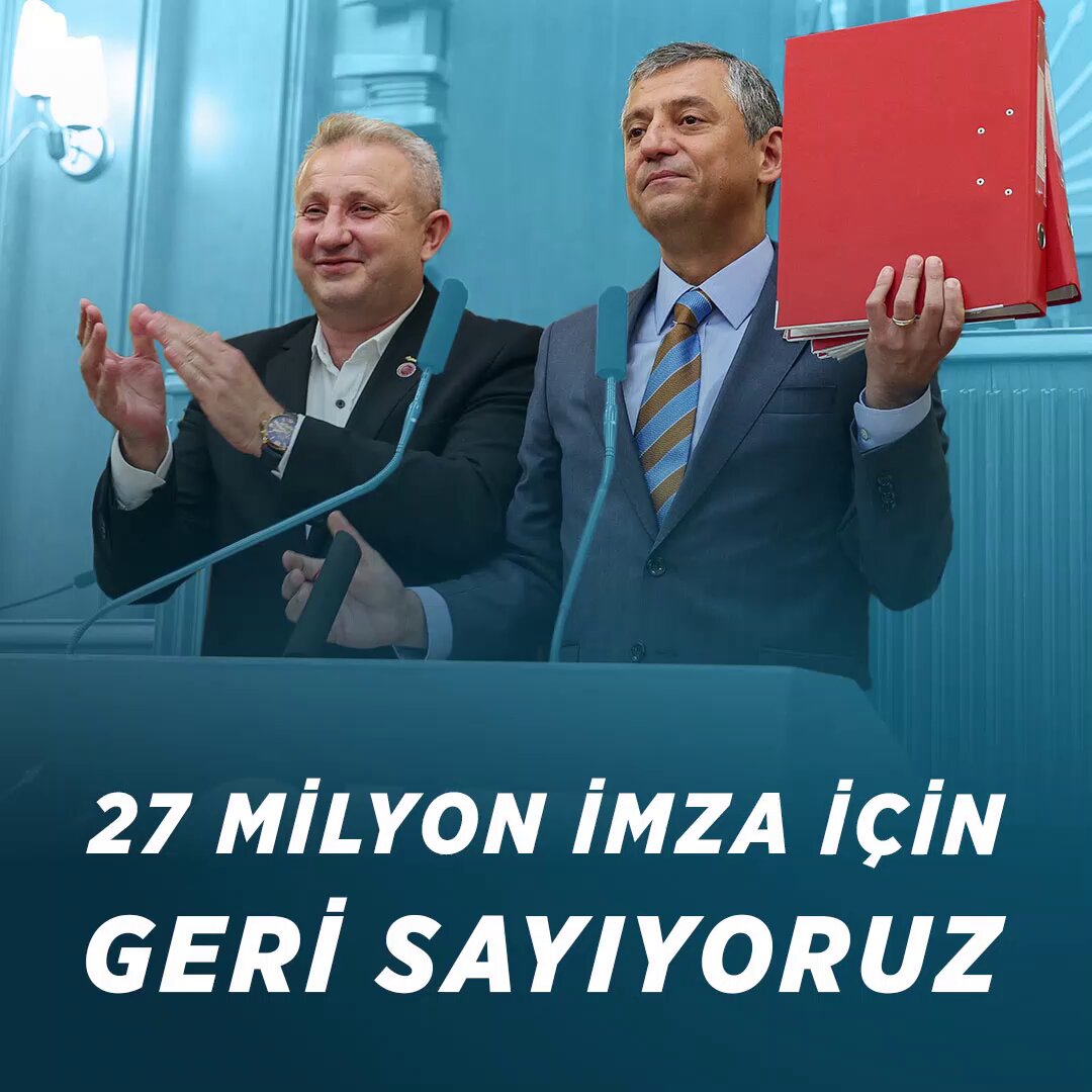 CHP'nin İmza Kampanyası 20 Milyon Hedefe Ulaşıyor