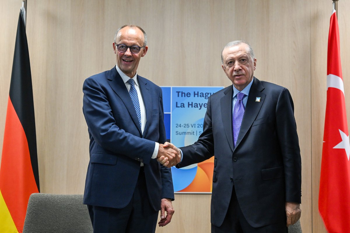 Cumhurbaşkanı Erdoğan, Almanya Başbakanı Merz ile Görüştü