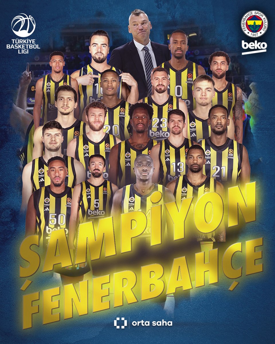 Fenerbahçe Beko Üst Üste İkinci Kez Basketbol Süper Ligi Şampiyonu Oldu