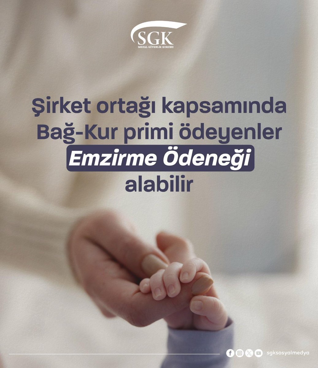 Şirket Ortağı Bağ-Kur'lular Emzirme Ödeneği Alabilecek