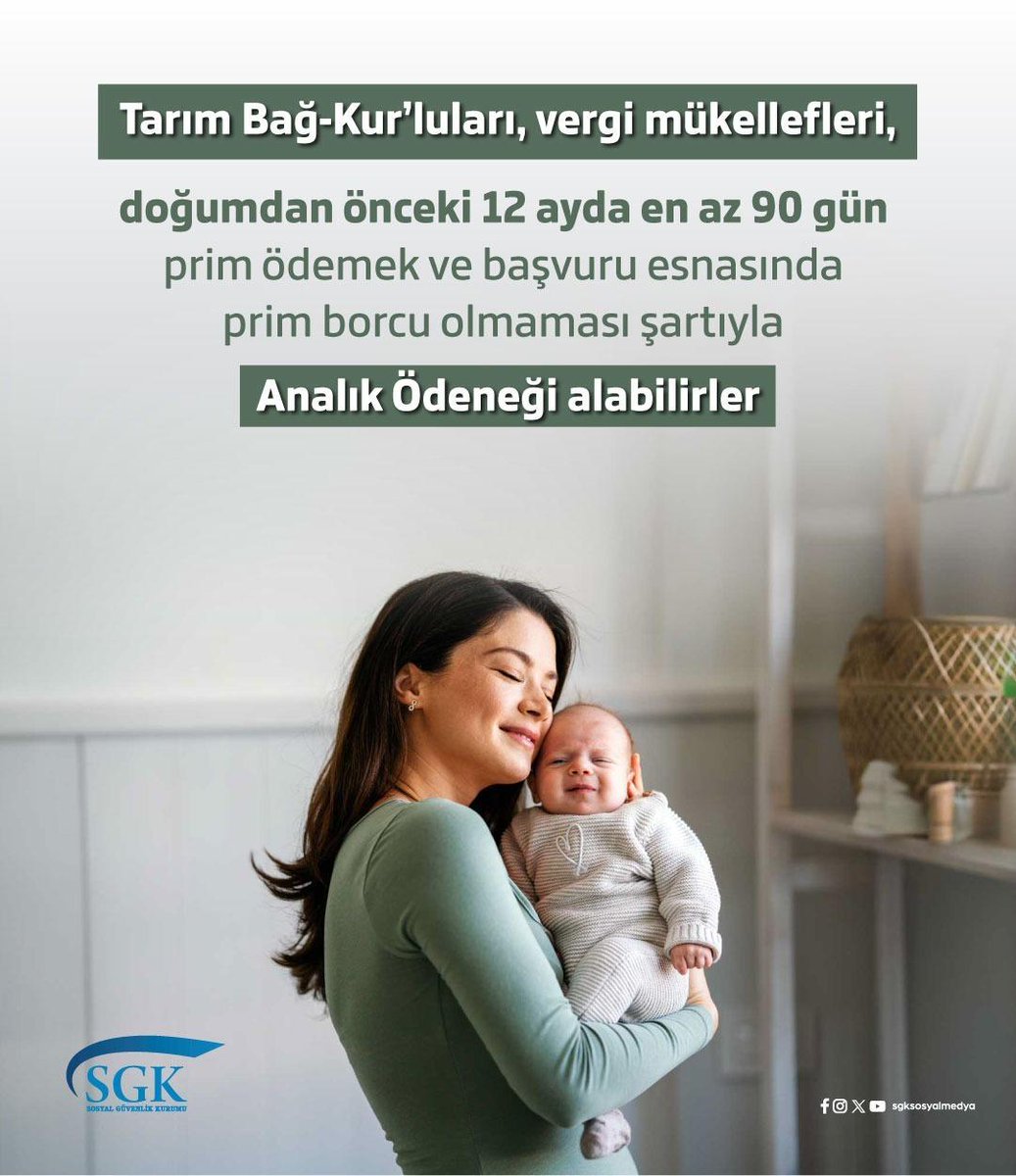 Tarım Bağ-Kur'lular İçin Analık Ödeneği Müjdesi: Vergi Mükellefleri de Hak Sahibi