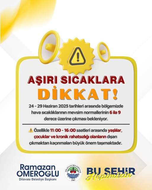 Dilovası'nda Aşırı Sıcak Uyarısı: Yaşlılar, Çocuklar ve Kronik Hastalar Risk Altında
