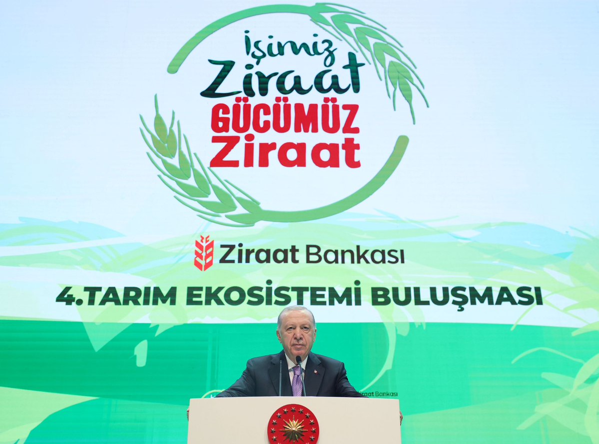 Cumhurbaşkanı Erdoğan Ziraat Bankası Tarım Ekosistemi Buluşması'nda