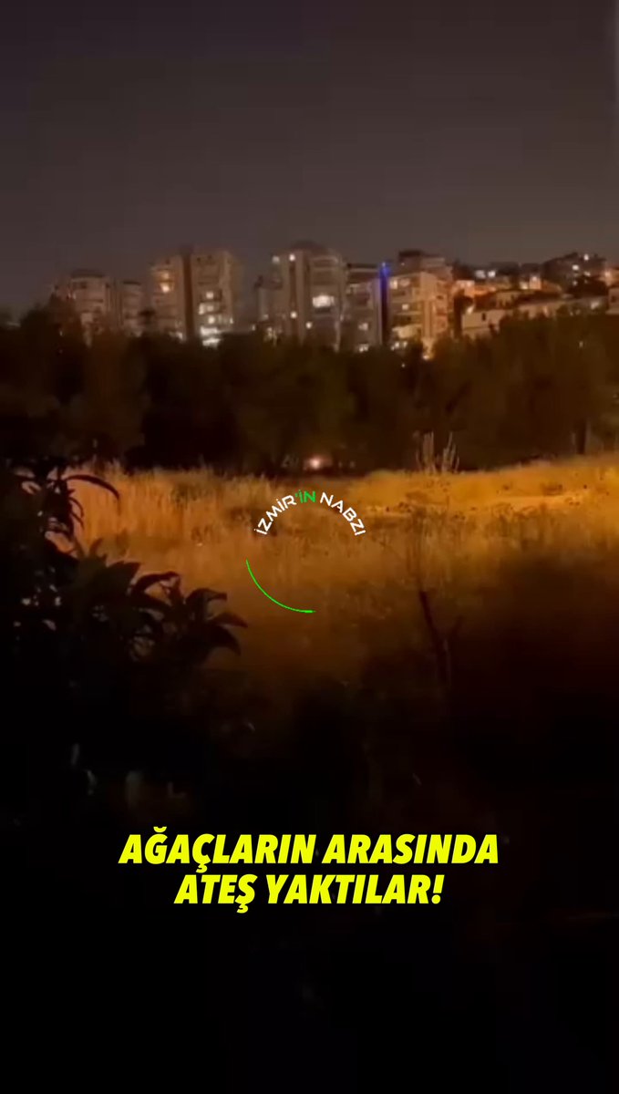 İzmir'de Yangın Riski Yüksek Bölgede Alkollü Ateş Yakalama İhlali