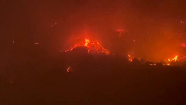Manisa Akhisar'da Orman Yangını Yeniden Başladı