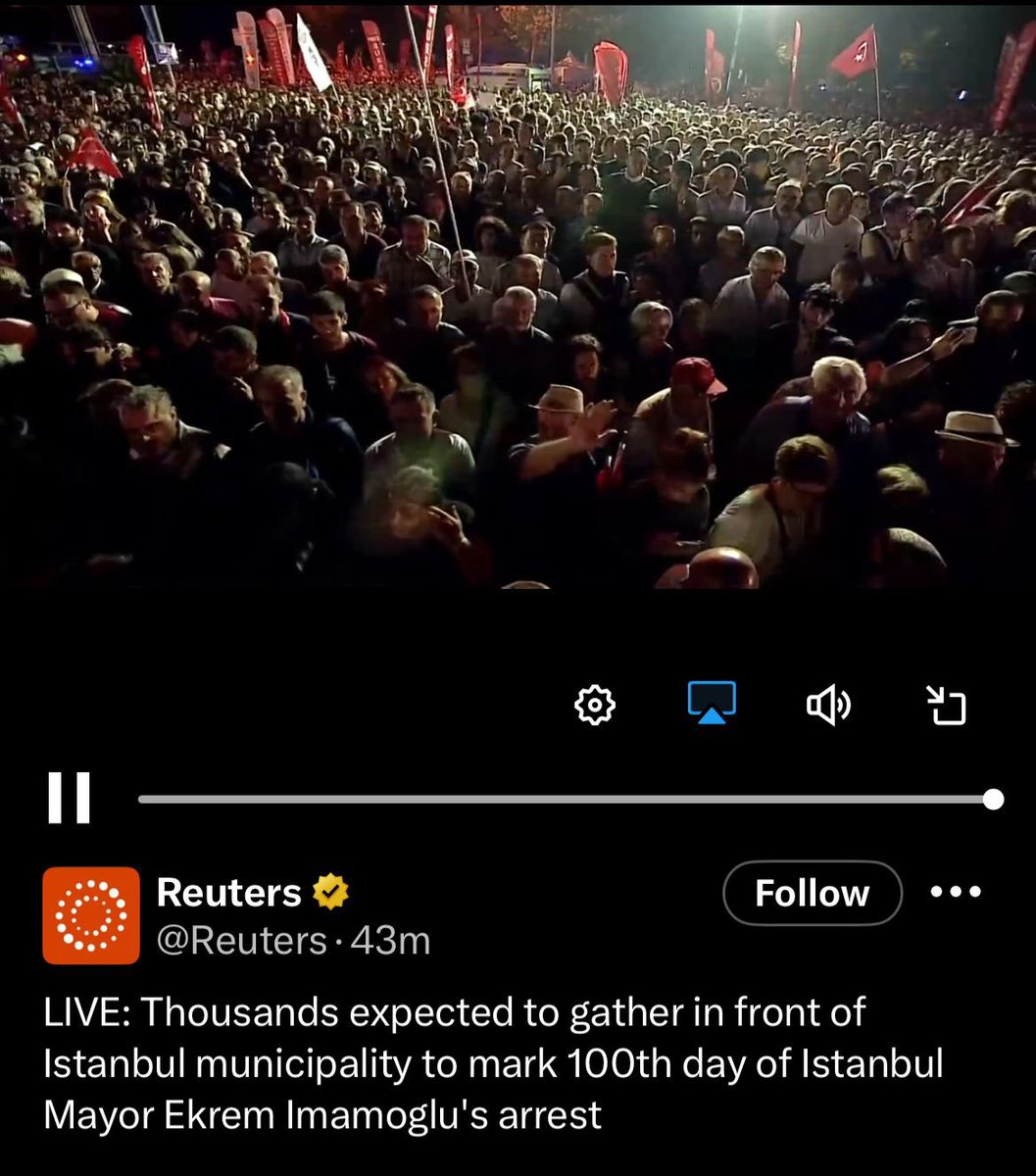 CHP Saraçhane Mitingi: Reuters Canlı Yayınla Takip Etti